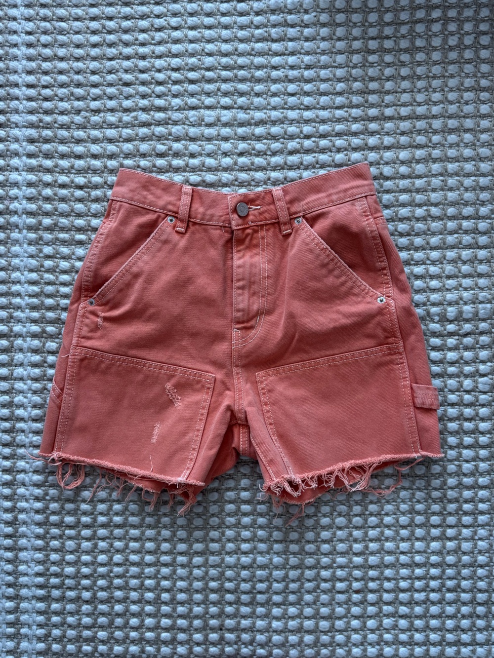 BDG Coral Rust Cargo Denim Shorts